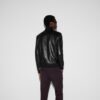 Embossed Gg Leather Bomber Jacket