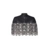 Embroidered Leather Cape