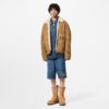 Embroidered Shearling Workwear Blouson