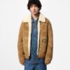 Embroidered Shearling Workwear Blouson