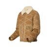 Embroidered Shearling Workwear Blouson