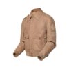 Epi Embossed Leather Flight Jacket