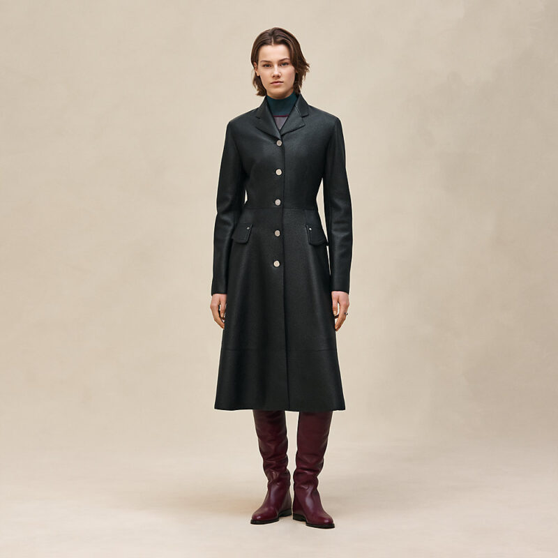 Equestrian Leather Coat