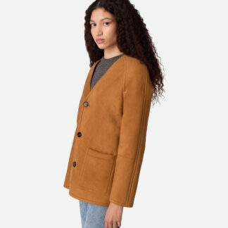 Felted Merino Shearling Coat