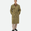 Fine Wool Trench Coat Algae