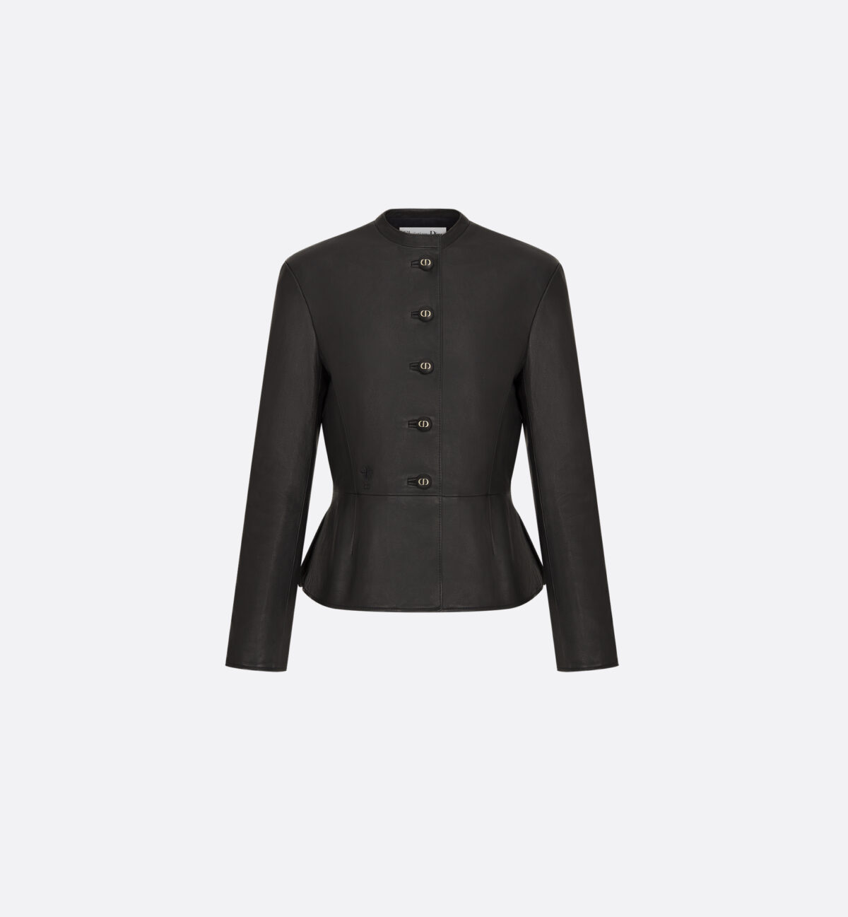 Fitted Jacket Black Smooth Lambskin