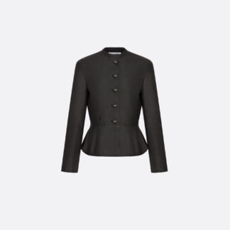 Fitted Jacket Black Smooth Lambskin