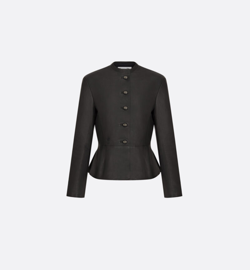 Fitted Jacket Black Smooth Lambskin