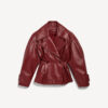 Folded Short Trench Burgundy