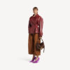 Folded Short Trench Burgundy
