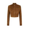 Full Grain Lamb Suede Officer Jacket