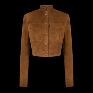 Full Grain Lamb Suede Officer Jacket