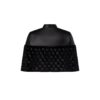 Fur Mix Leather Cropped Cape