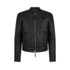 Grain Leather Zip Biker