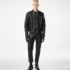 Grain Leather Zip Biker