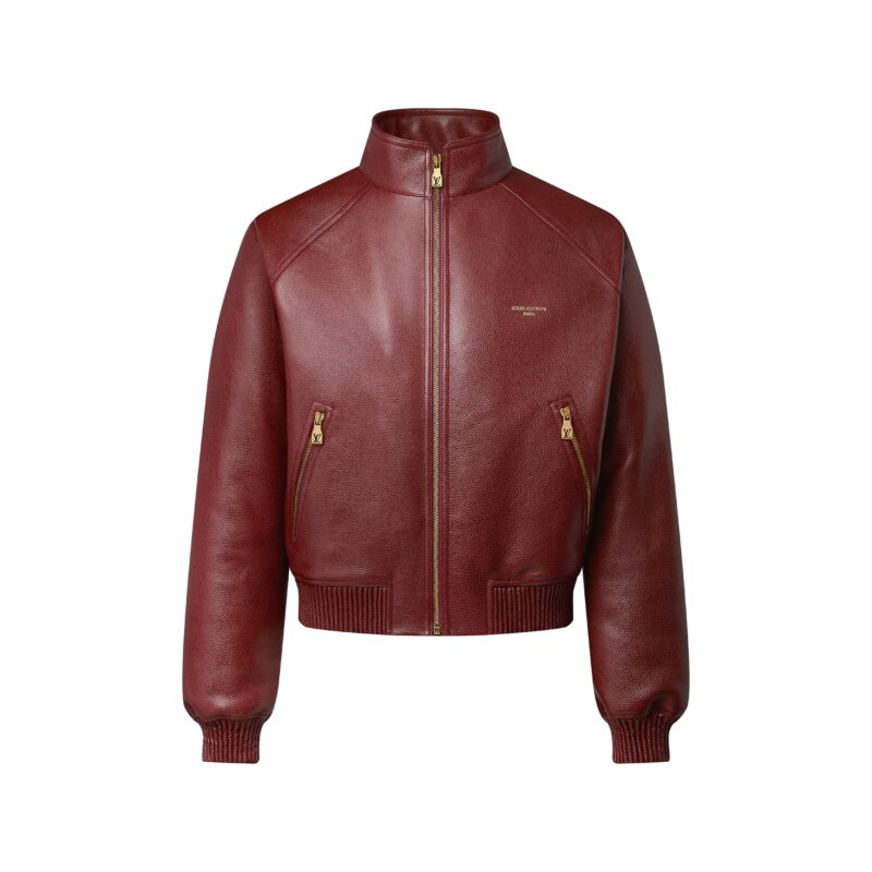 Grained Leather Jacket