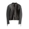 Grainy Leather Zip Jacket