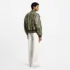Graphic Leather Bomber