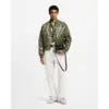 Graphic Leather Bomber