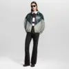 Graphic Leather Mix Tracktop