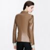 Guanteria Leather Single Breasted Jacket