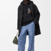Hooded Coat In Wool