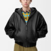 Hooded Jacket In Nappa Lambskin