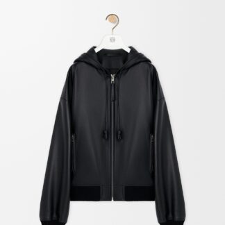Hooded Jacket In Nappa Lambskin