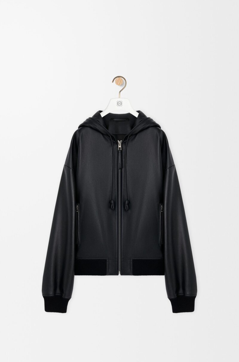 Hooded Jacket In Nappa Lambskin