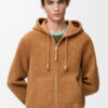 Hooded Jacket In Shearling