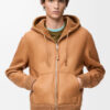 Hooded Jacket In Shearling