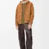 Hooded Jacket In Shearling