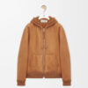 Hooded Jacket In Shearling
