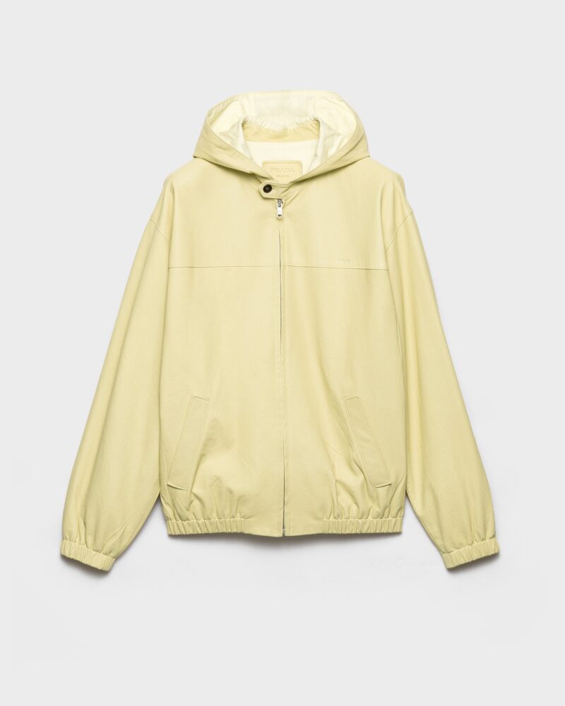 Hooded Nappa Leather Jacket