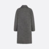 Icons Coat Gray Double-Sided Virgin Wool and Cashmere