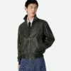 Intrecciato Leather Blouson