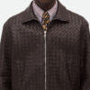 Intrecciato Leather Blouson