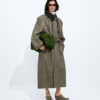 Intrecciato Leather Coat