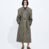Intrecciato Leather Coat