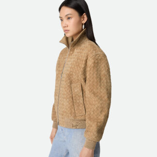 Intrecciato Suede Blouson