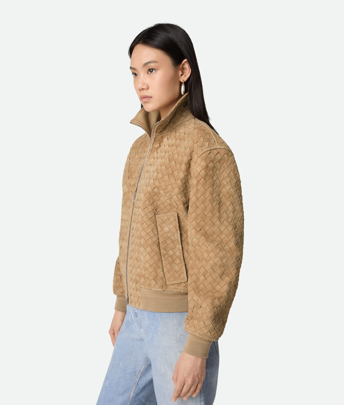 Intrecciato Suede Blouson