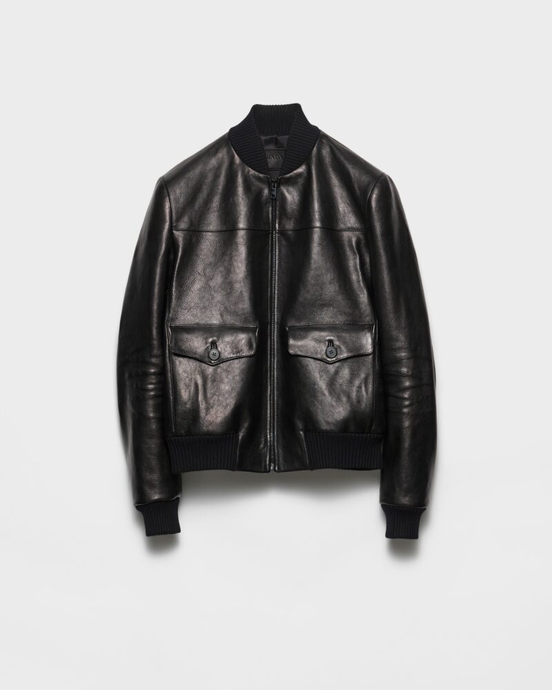 Leather Bomber Jacket