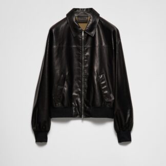 Leather Bomber Jacket