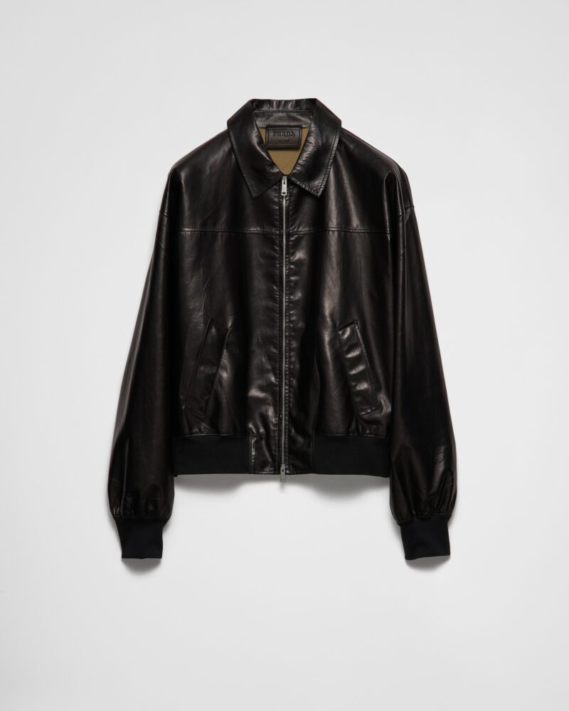 Leather Bomber Jacket