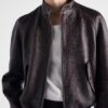 Leather Bomber Jacket