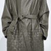 Leather Coat Desert Taupe