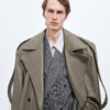 Leather Coat Steel