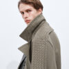 Leather Coat Steel