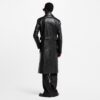 Leather Double Breasted Coat