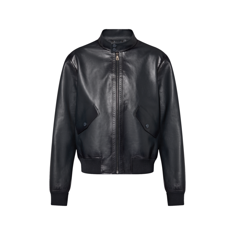 Leather Harrington Jacket